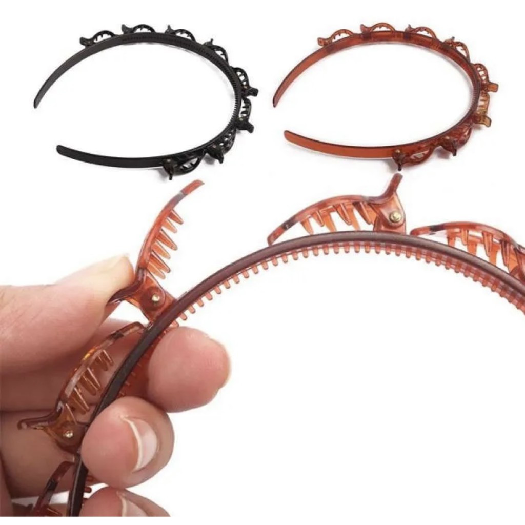 [Per Pc] Bando Jepit Rambut 2in1