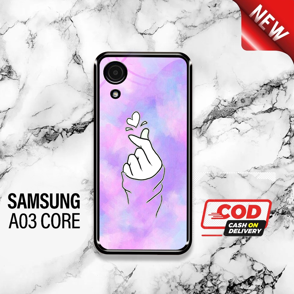 SRC - Case Samsung A03 Core Motif GEO love Casing Hardcase Glossy 2D Terbaru Silikon Softcase Aero c