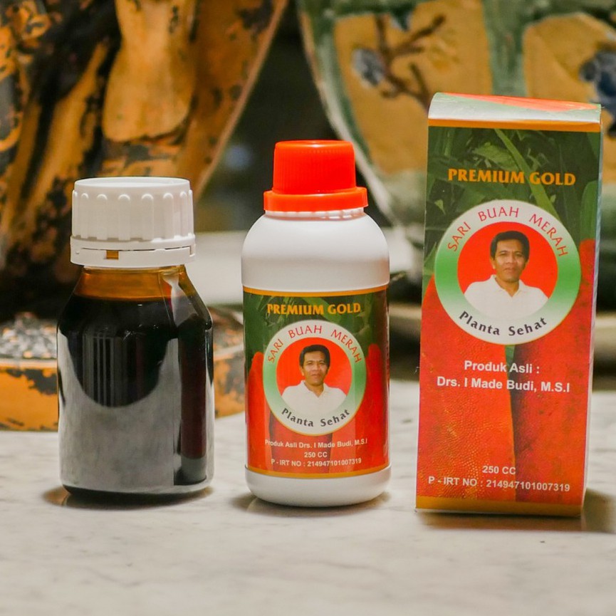 Sari Buah Merah Papua 250ml + Madu Kina Asli