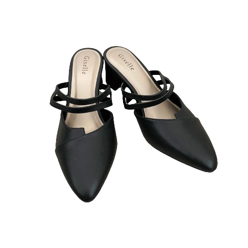 Giselle Colls - Althea Slip on Heels Wanita 5 cm-Black