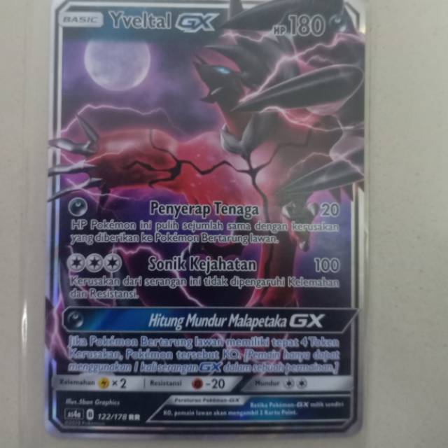 Kartu pokemon indonesia Yveltal GX RR