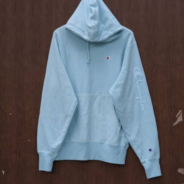 champion baby blue jumper