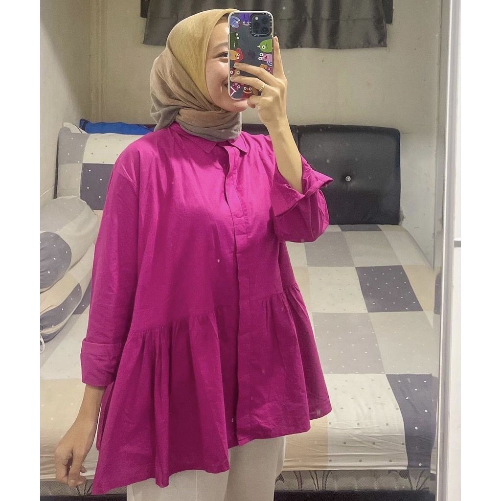 1KG MUAT 5PCS | SYIFA TOP BLOUSE RUFFLE HITS OOTD SELEBGRAM FASHION GROSIR WANITA