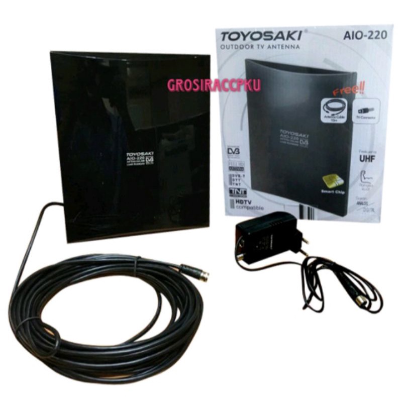 Antena Digital Toyosaki AIO 220 indoor outdoor murah meriah