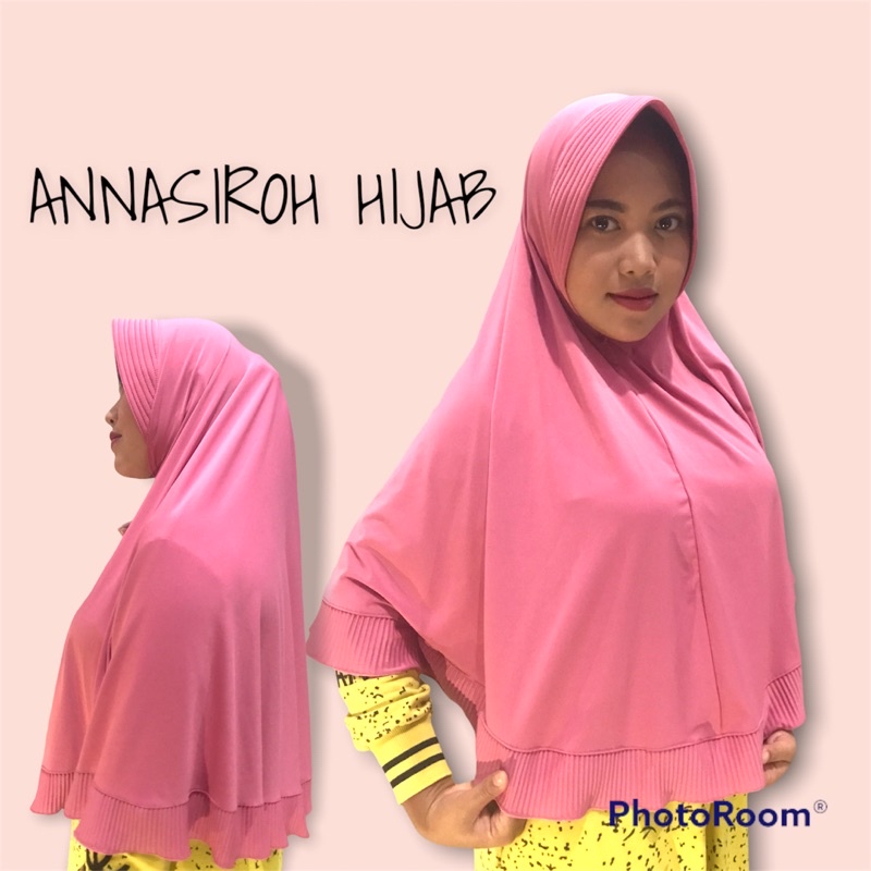 REMPEL plisket jersey | bergo rempel plisket | hijab instan | bergo maryam
