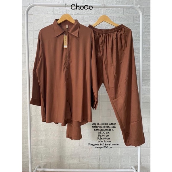 BEST SELLER One Set Super Jumbo Polos LD 120,LD 126,LD 130-Choco Ld 130