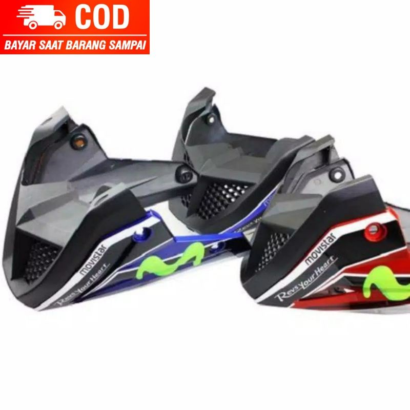 COD✔COVER MESIN VIXION NEW NVL NVA OLD MOVISTAR ENGINE COVER TUTUP MESIN VIXION