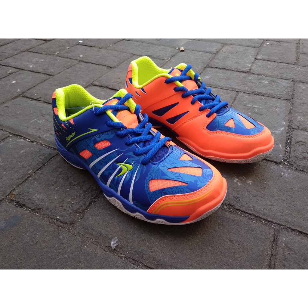 Sepatu badminton flypower fp white control