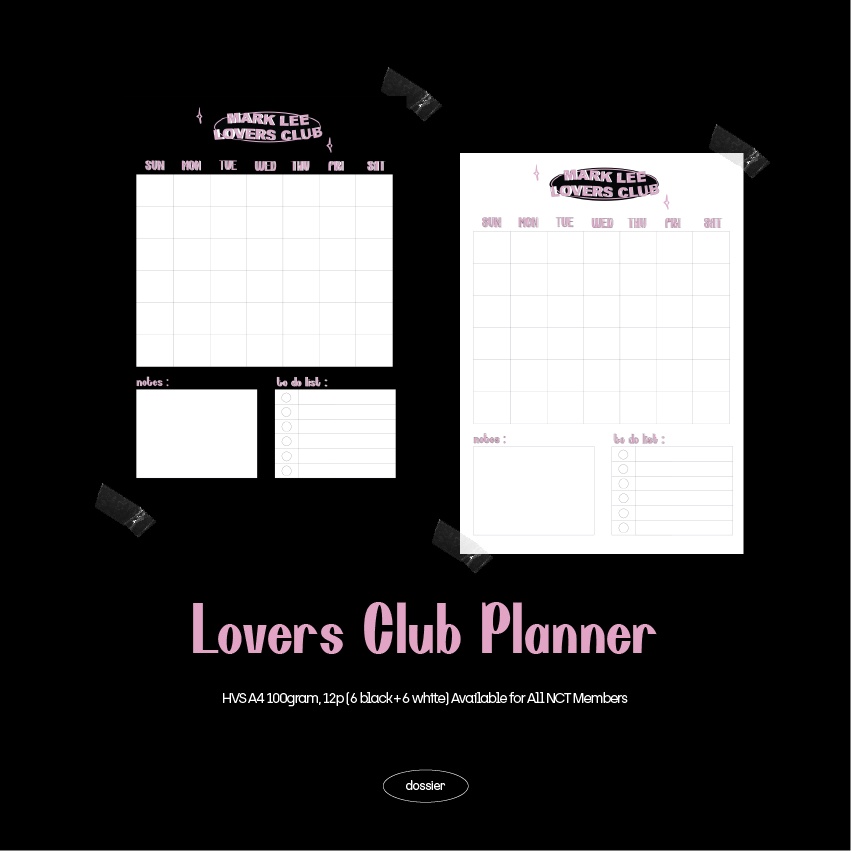 

NCT Lovers Club Planner