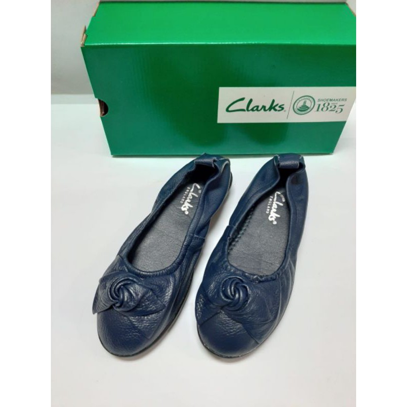 Sepatu Wanita Clarks radial Bow pita kecil / Clarks radial