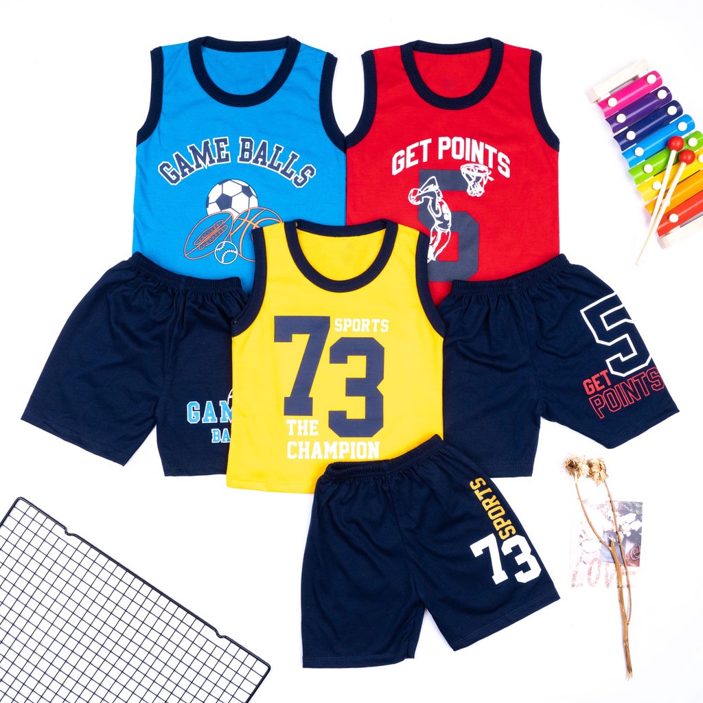 IL - SETELAN SINGLET SPORT EDITION ANAK UNISEX COWOK/CEWEK USIA 0 - 3 THN