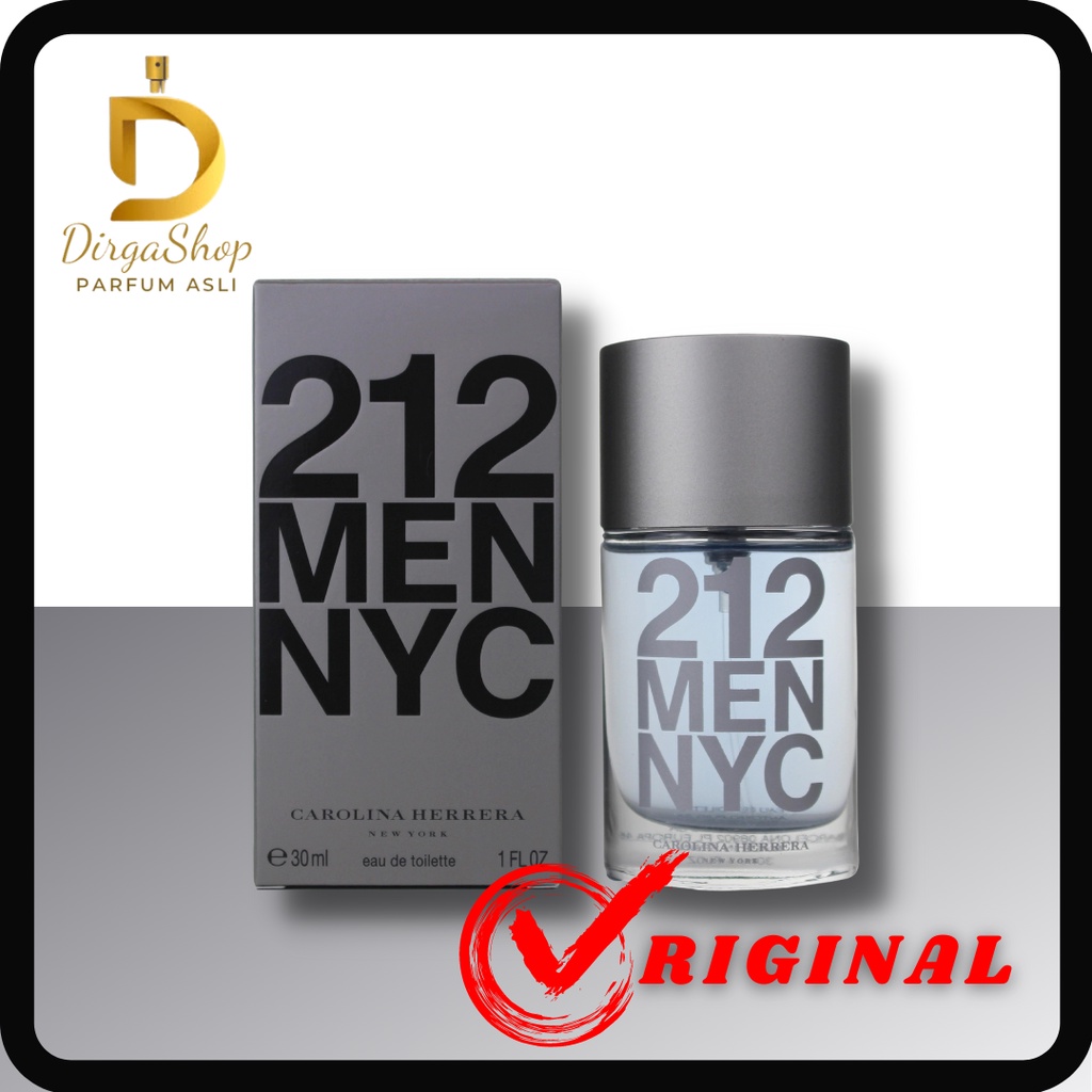 CAROLINA HERRERA 212 NYC MEN EDT 30ML TRAVEL SIZE PARFUM ORIGINAL