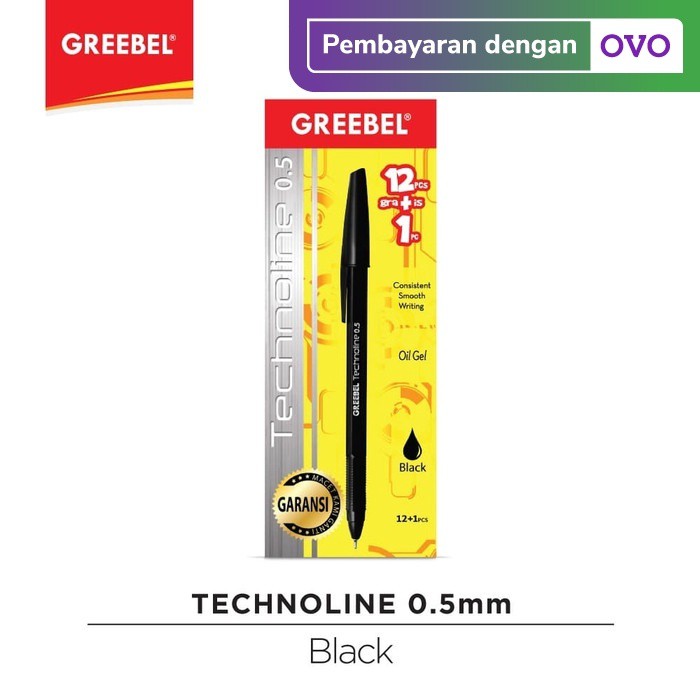 

Terbaru GREEBEL BALLPEN TECHNOLINE 0.5 BLACK (12+1) Diskon
