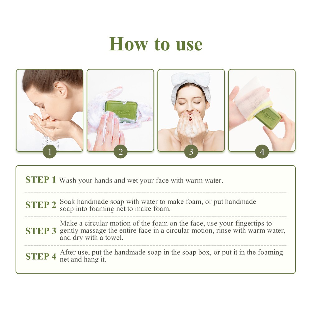 Sabun Jerawat BREYLEE Tea Tree Acne Soap Sabun Wajah &amp; Tubuh Berjerawat (80 gr)