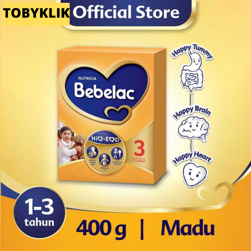 Bebelac 3 Vanila dan Madu 200gr dan 400gr