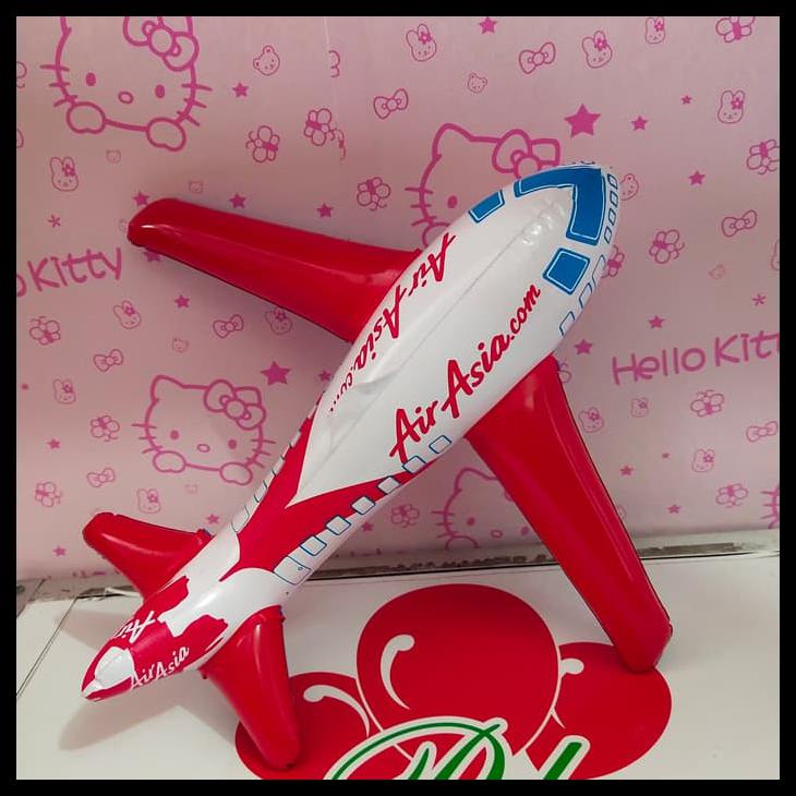 1 BIJI Balon Tiup PESAWAT AIR ASIA termurah – Promo Mainan Anak Balon Tiup PESAWAT AIR ASIA – Balon 