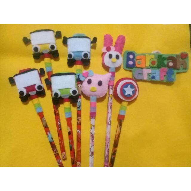 

pensil hias pensil karakter pensil flanel