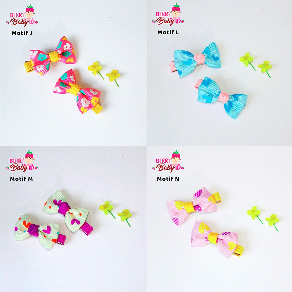 Berry Mart Jepit Rambut Bayi 2 Pcs Anak Korean Children Hairpin Sachi Baby SAA012 Berry Mart