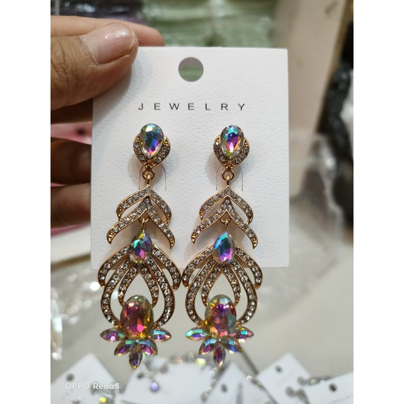 BARU  SEPASANG ANTING PENGANTEN WANITA/ ANTING PENGANTIN ANTING GLAMOUR ANTING KOREA