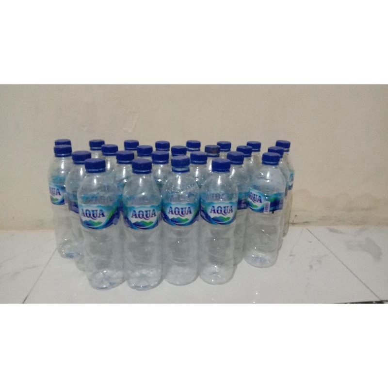 BOTOL AQUA BEKAS 600 ML harga satuan