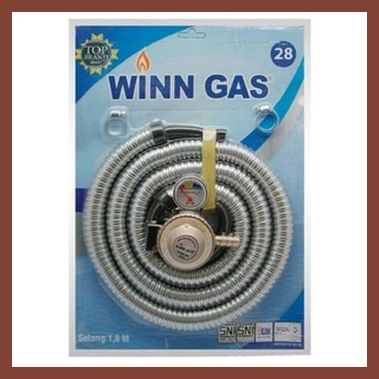 WINN GAS REGULATOR DAN SELANG KOMPOR GAS 1,8 METER