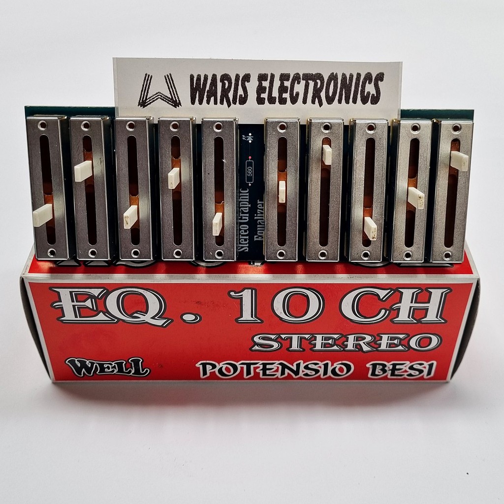 Kit Rangkaian Equaliser 10 Channel Potensio Besi