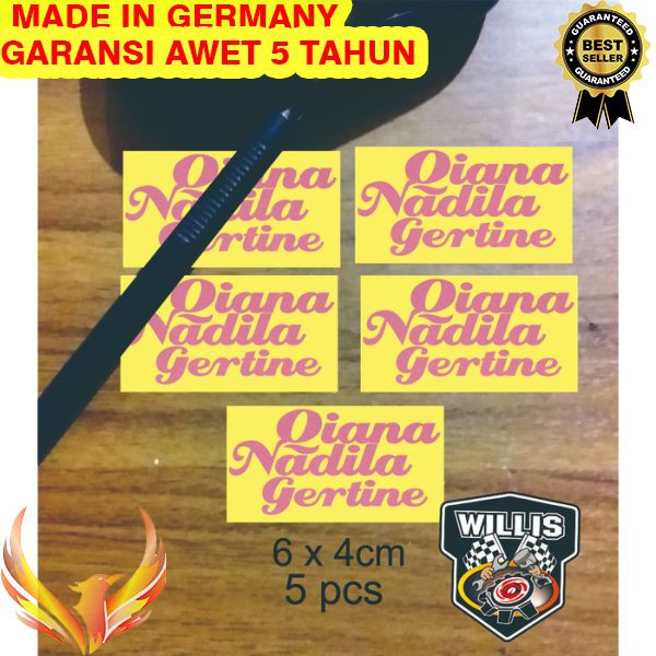 

TERMURAH Stiker Nama Custom reflektip memantulkan cahaya Phoenix Star