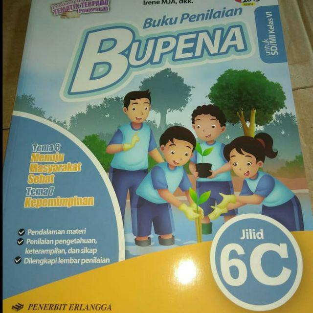 Bupena Buku Penilaian Erlangga Kelas 6 A B C D K13 6a 6b 6c 6d Shopee Indonesia