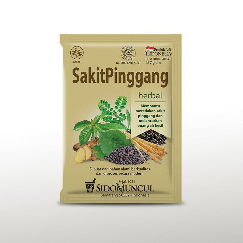 

Jamu Sakit Pinggang Sido Muncul 10 Sachet