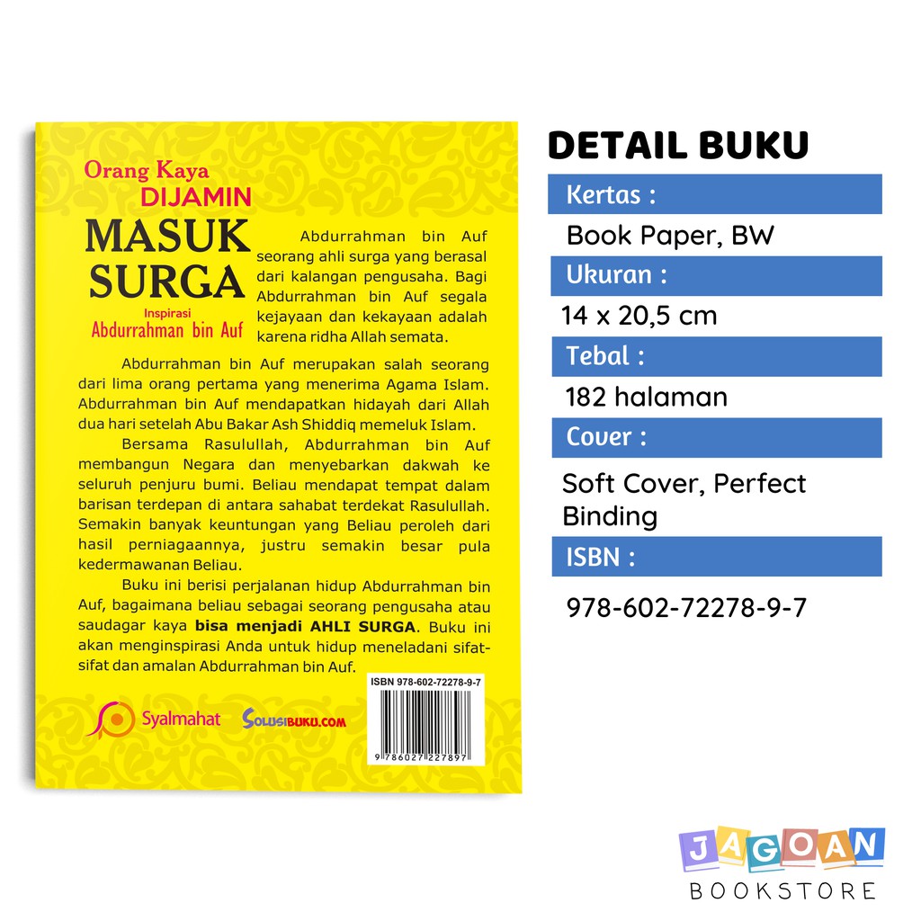 Buku Motivasi Islam Orang Kaya Dijamin Masuk Surga Inspirasi Abdurrahman Bin Auf-2