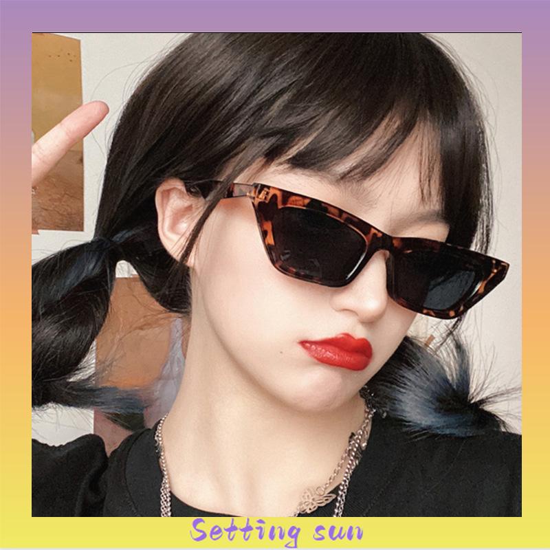 Kacamata Hitam Wanita Korea Gaya Kacamata Lensa Warna Kucing Cewek Sunglasses TN