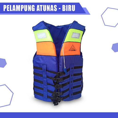 Baju Pelampung Atunas / Rompi Pelampung / Life Vest / Life Jaket/Pelampung Biru