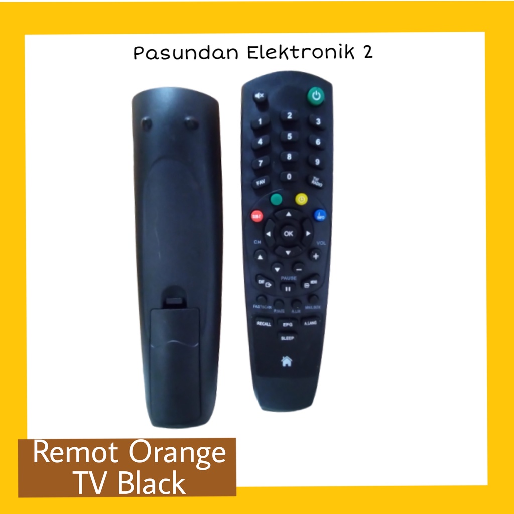 REMOT RECEIVER PARABOLA ORANGE TV Hiitam