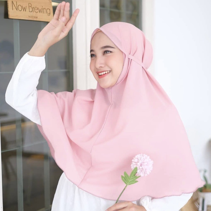 Bergo Crochet Picot maryam Hijab instant diamond