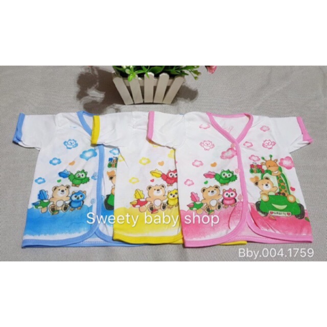 6 PCS Baju bayi new born Murah pendek kutung panjang / Baju bayi katun murah / Pakaian Bayi murah