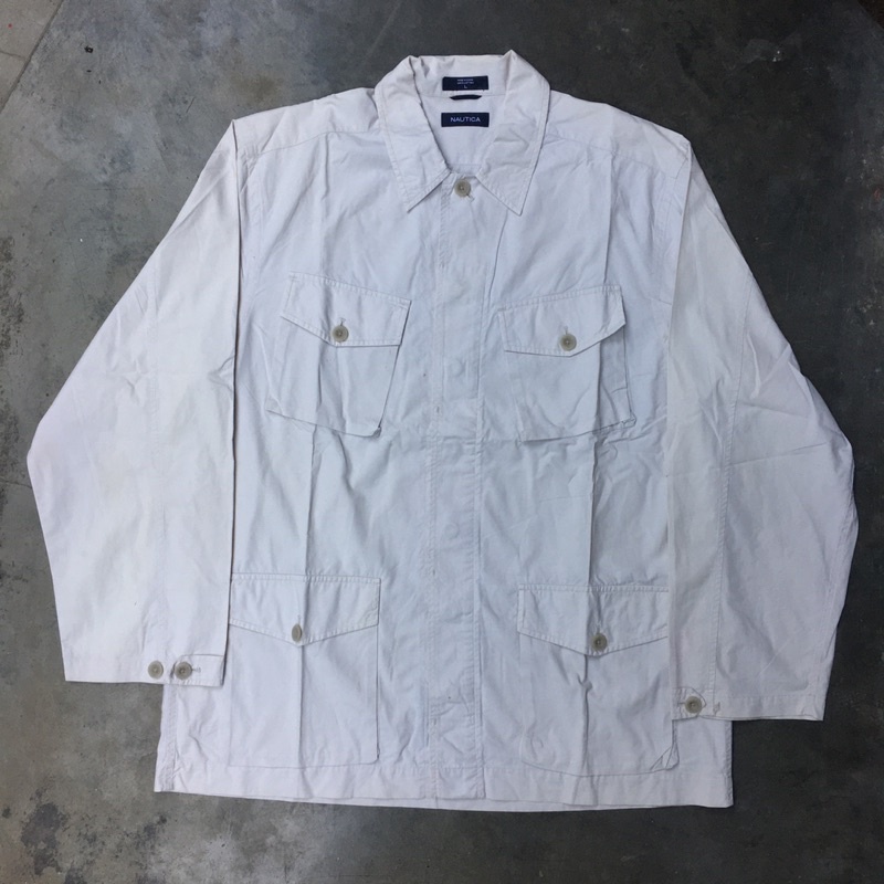 kemeja parka semi jaket, NAUTICA, vintage, jacket vintage,jaket vintage, thrift