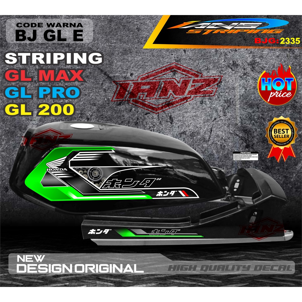 STIKER MOTOR GL PRO TERBARU / STIKER MOTOR GL TERMURAH / STRIPING MOTOR GL 100 / STIKER MOTOR