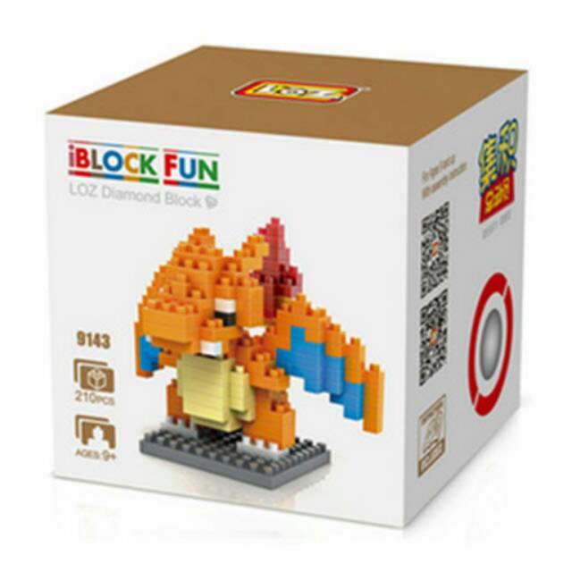 Loz Lego Nano Block Pokemon Charizard 9143