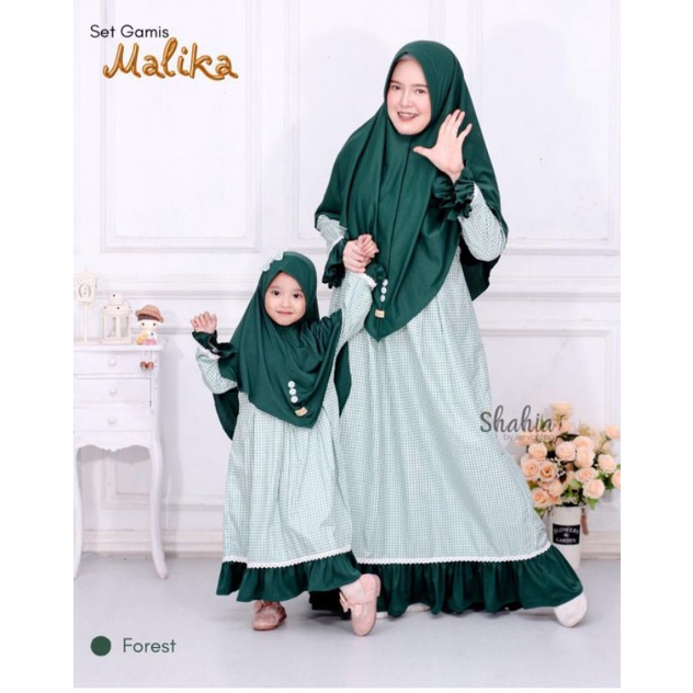 Set Gamis Malika Cople Mom&Anak