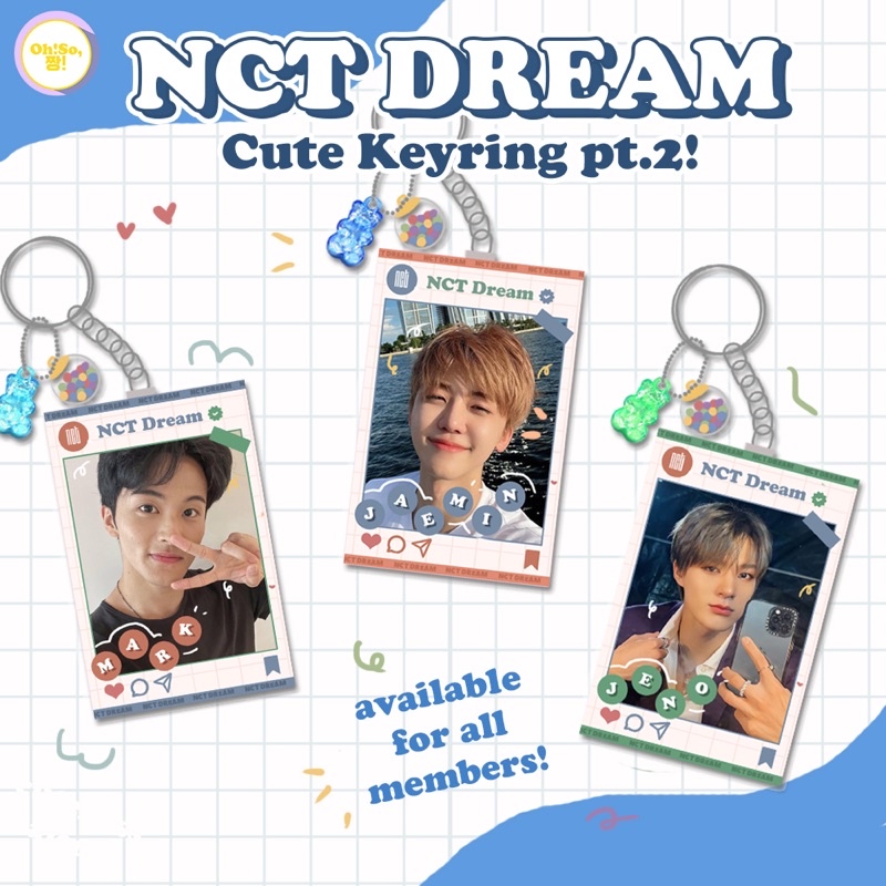 NCT DREAM CUTE KEYRING PART 2 KEYCHAIN DREAMIES NCT GANTUNGAN KUNCI NCTZEN