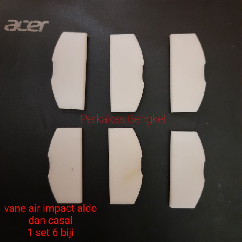 Kipas impek - Sirip impek - Vane impek -  sparepart air impact Aldo - Casal - 1 set 6 biji