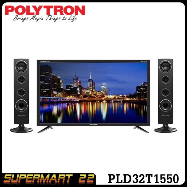 Solusi Tv Led Polytron 32.inch  PLD32T1550 Plus Speaker Tower terbaik