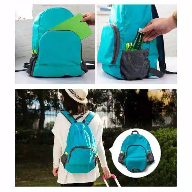 BS446 Tas Ransel Lipat Serbaguna/Foldable Travel Backpack