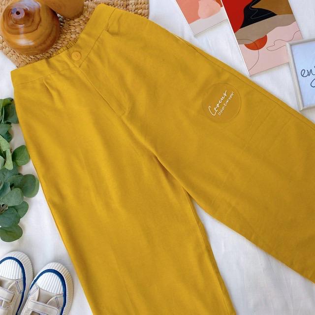 dayen Highwaist Kulot wanita linen premium murah-5