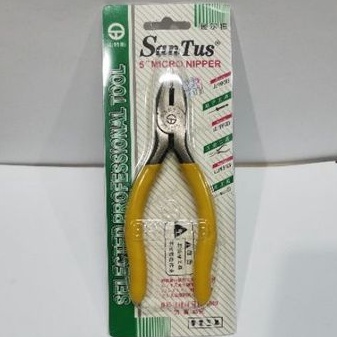 Tang SANTUS ST-105 gerigi ST-503 Lancip bengkok ST-A05V potong ST-515H Lancip ST-505A 5&quot; nipper tool