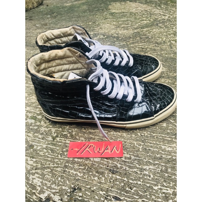 Vans Bekas / Second Vault Sk8 Hi Lx Akita Croc Skin Navy Blue