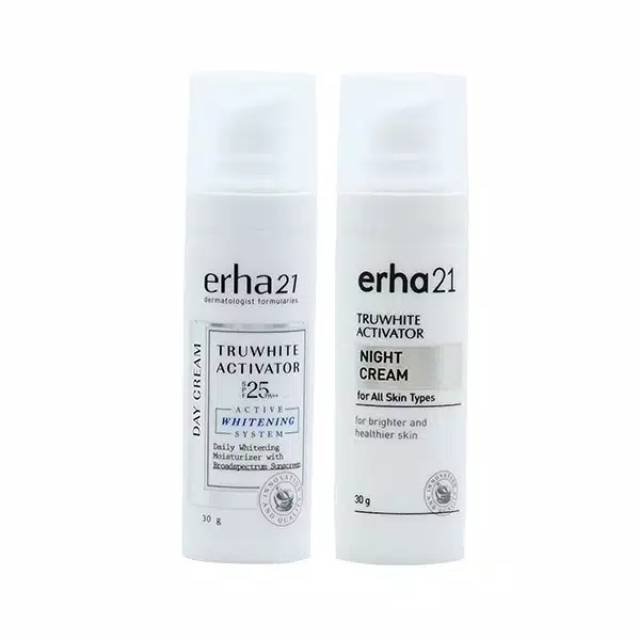 Truwhite day+truwhite night/cream pagi cream malam whitening + spf