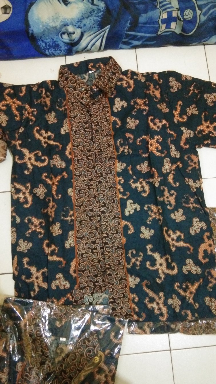 Bswart Batik Hrb026 Kenongo Hem Pendek Padi Pekalongan M L Xl Batik Pria Murah Modern Grosir