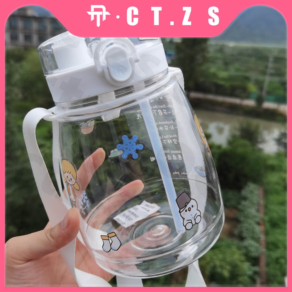 【CT】Botol Anak Big Belly Children's Cup Bottle + Stiker / Cangkir Air Minum Jerami Besar