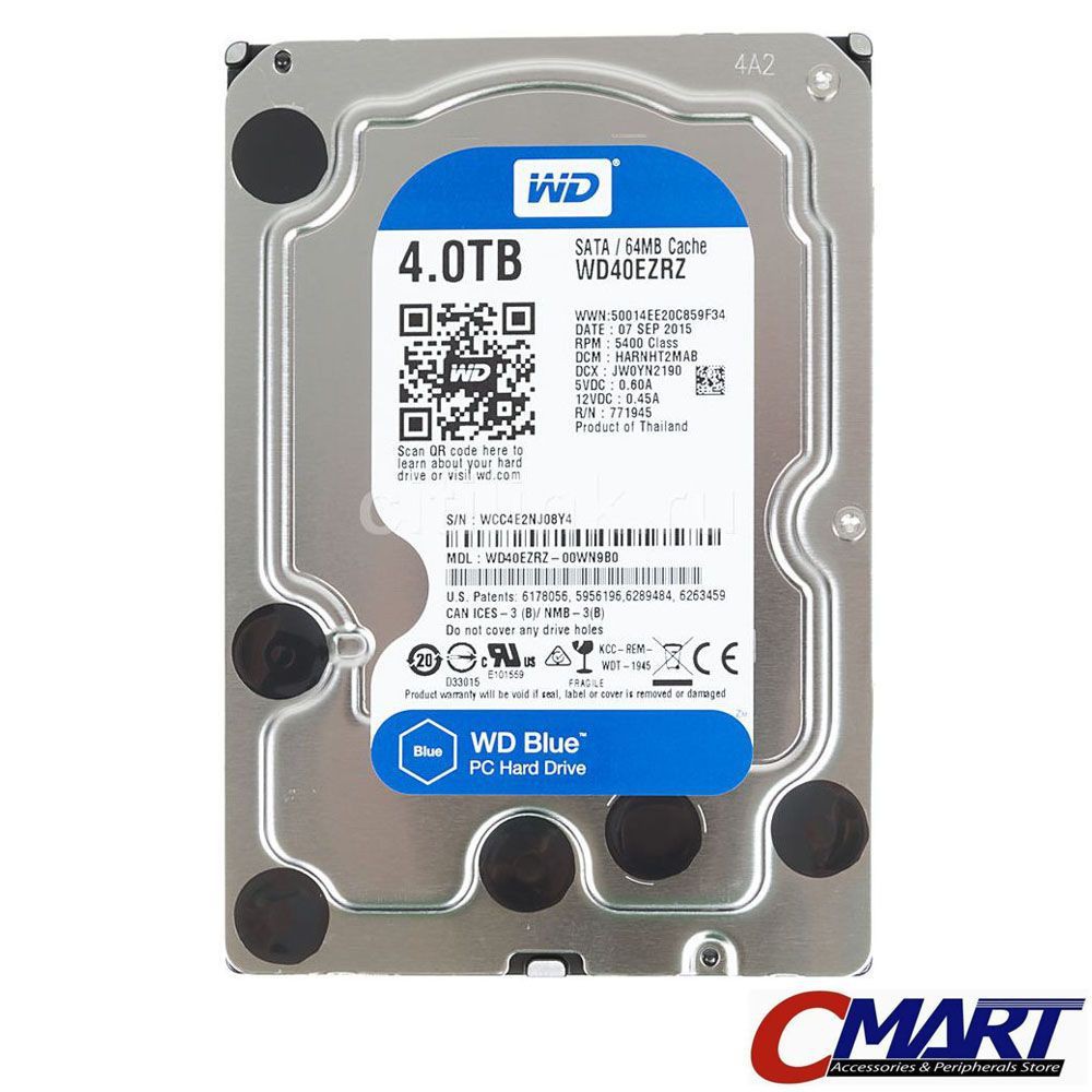 WD Caviar Blue 4TB 3.5 HD HDD Hardisk Harddisk Internal - WD40EZRZ